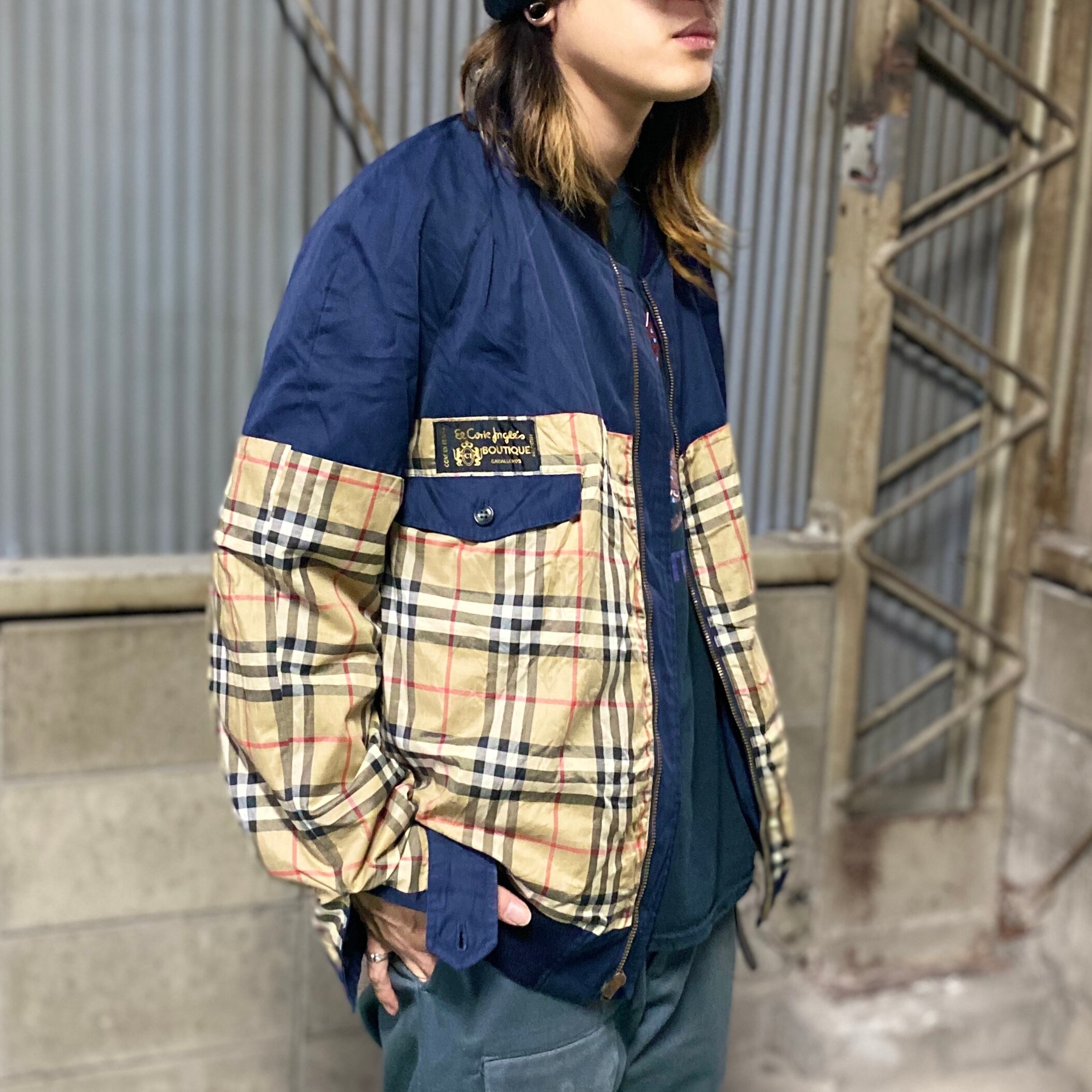BURBERRY ヴィンテージ ハリントンジャケット スイングトップ チェック 