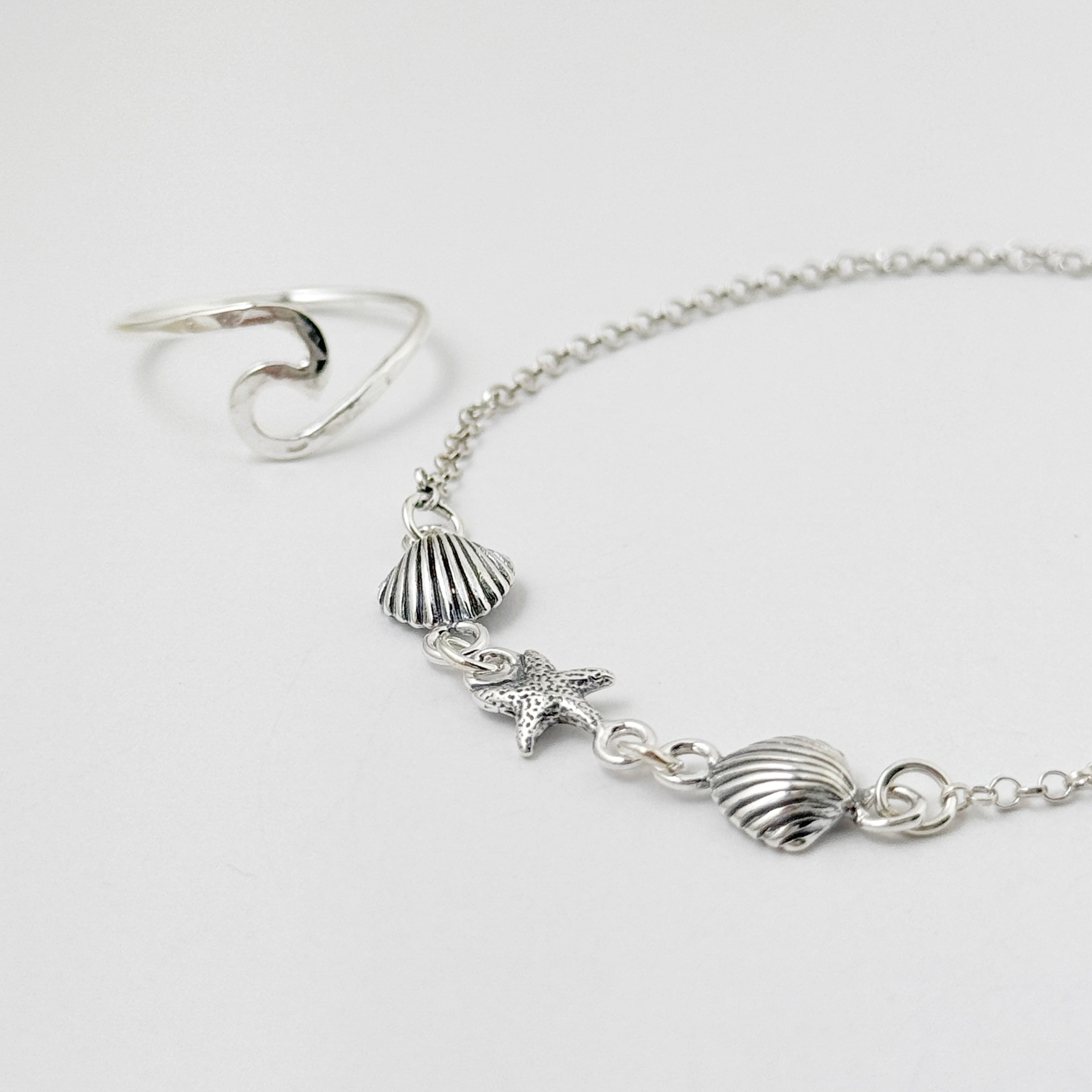 シルバー ネックレス リング チャーム ブレスレット バングル セット ビーチ チャーム ブレスレット | 【公式通販】鎌倉のシルバー