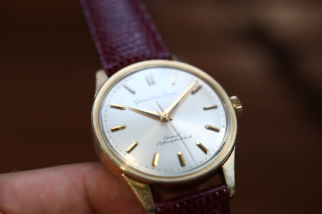 【ORIENT】 1960’s オリエント グランプリオリエント スペシャル 金張り カラトラバケース OH済み  / Vintagewatch / grand prix Orient