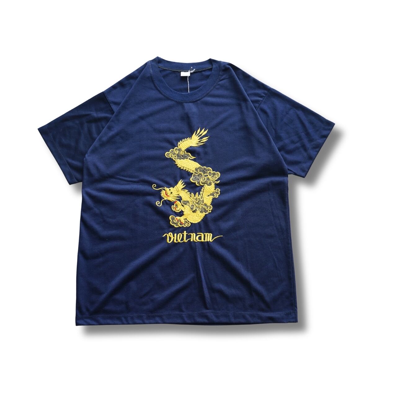 ドラゴン刺繍Tシャツ スーベニア べトジャン (表記XL・実寸L相当)|NA866