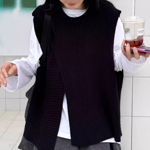 スリットニットベスト ・20539