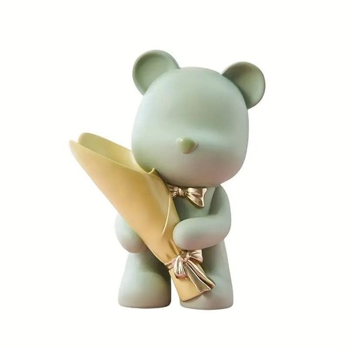 置物　おきもの　かわいい　おしゃれ　玄関　可愛い　花　クマ　熊　モダン　室内　リビング