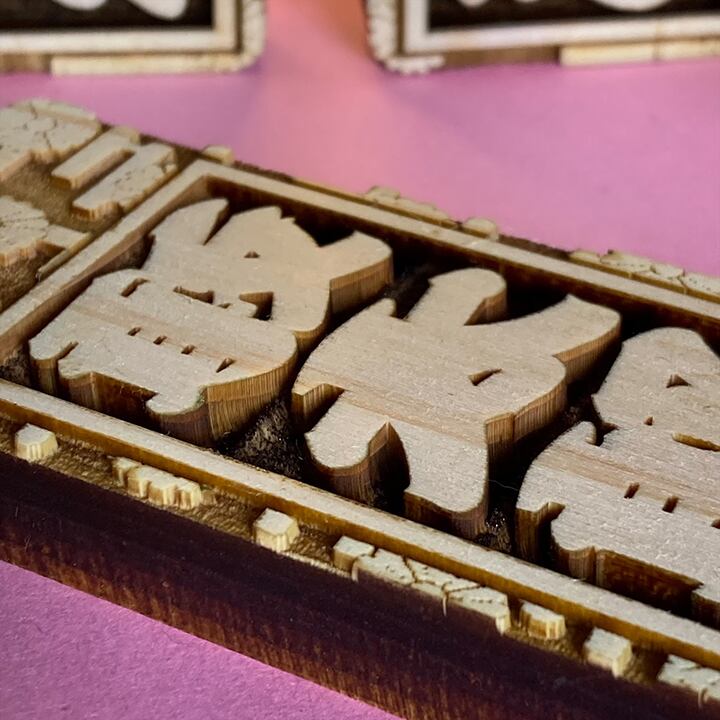 喧嘩札祭りは欠かせない木札！ 60×30×6mm | berry shop