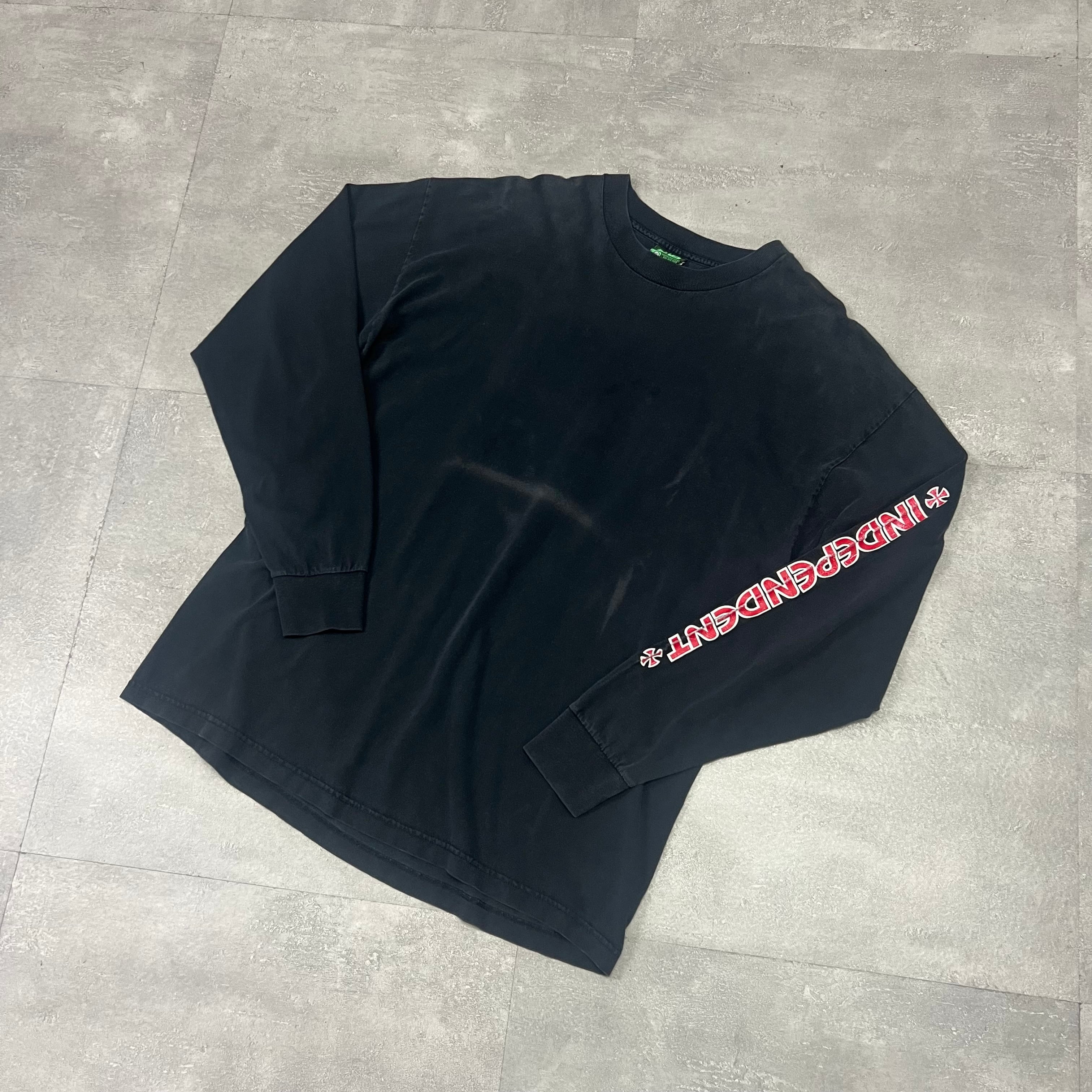 90'sインディペンデントアイアンクロス長袖TシャツロンTアメリカ 90'sインディペンデントアイアンクロス長袖TシャツロンTアメリカ