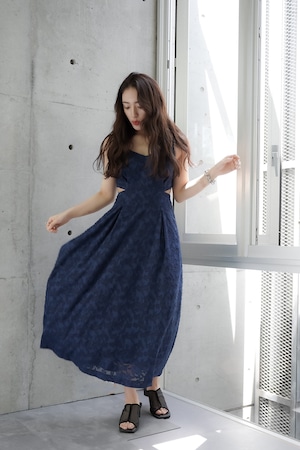 CUT JACQUARD CAMI DRESS【CA3S-O423】