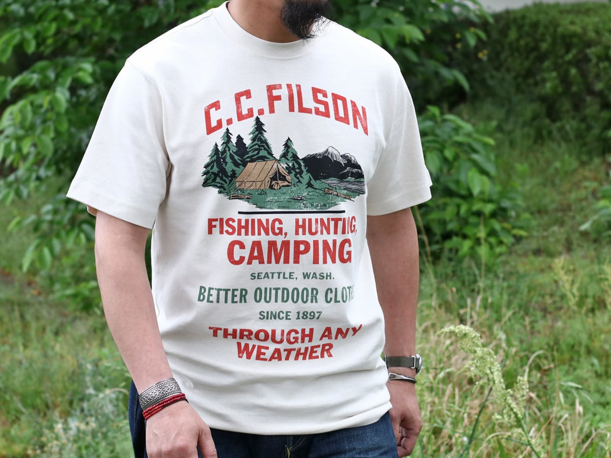 FILSON フィルソン Frontier Graphic Tee Shirts Camping フロンティア