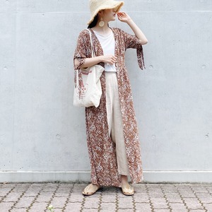 Puchi flower dress (brown)