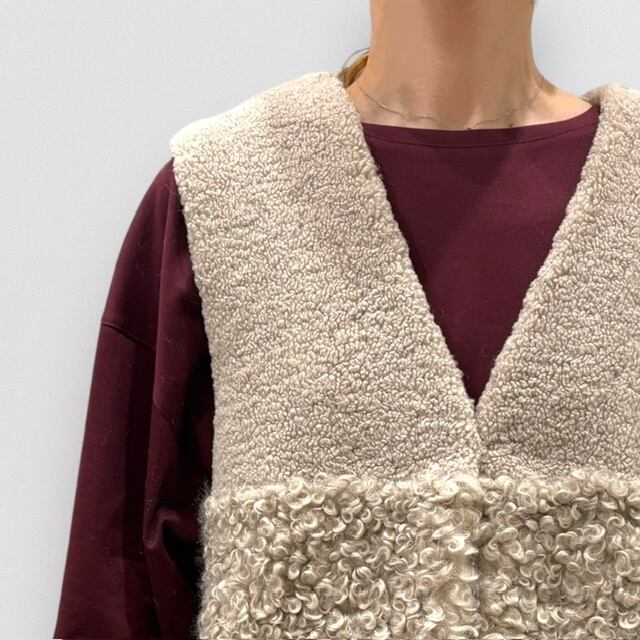 PASSIONE 切替 ボア ベスト | CoCo Cuore