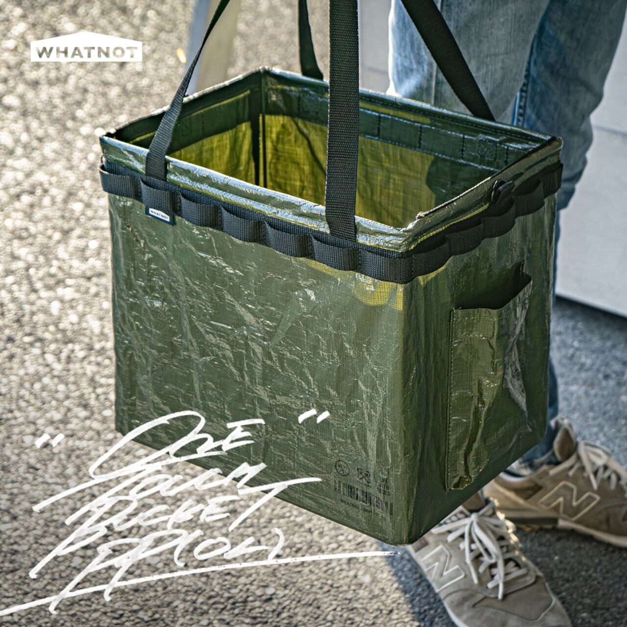 WHATNOT／ワンタッチバケット PP（OL）｜ONE TOUCH BUCKET PP（OL
