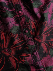 silk botanical stand collar shirt-5165-8