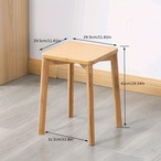 スツール 椅子 イス 高さ42cm 木製 四角 スクエアスツール イス ダイニング リビング おしゃれ 北欧