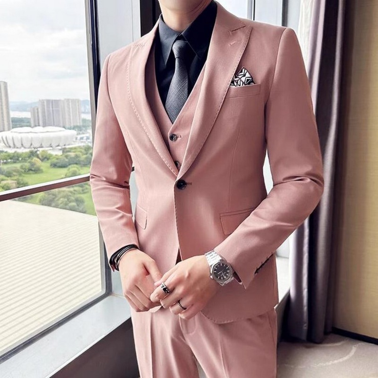 double breasted suit 2piece 00090