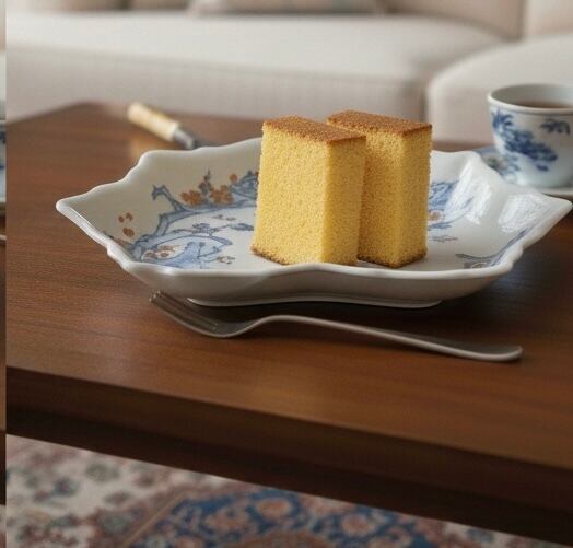 染錦梅花に人物文木の葉形銘々皿 有田焼花伝作 | 東西古今 ギャラリー花伝