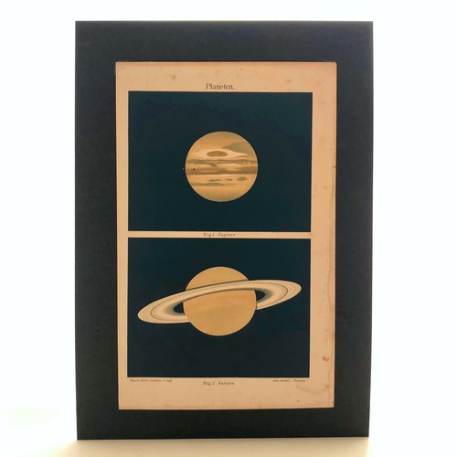 天文図版「木星と土星」