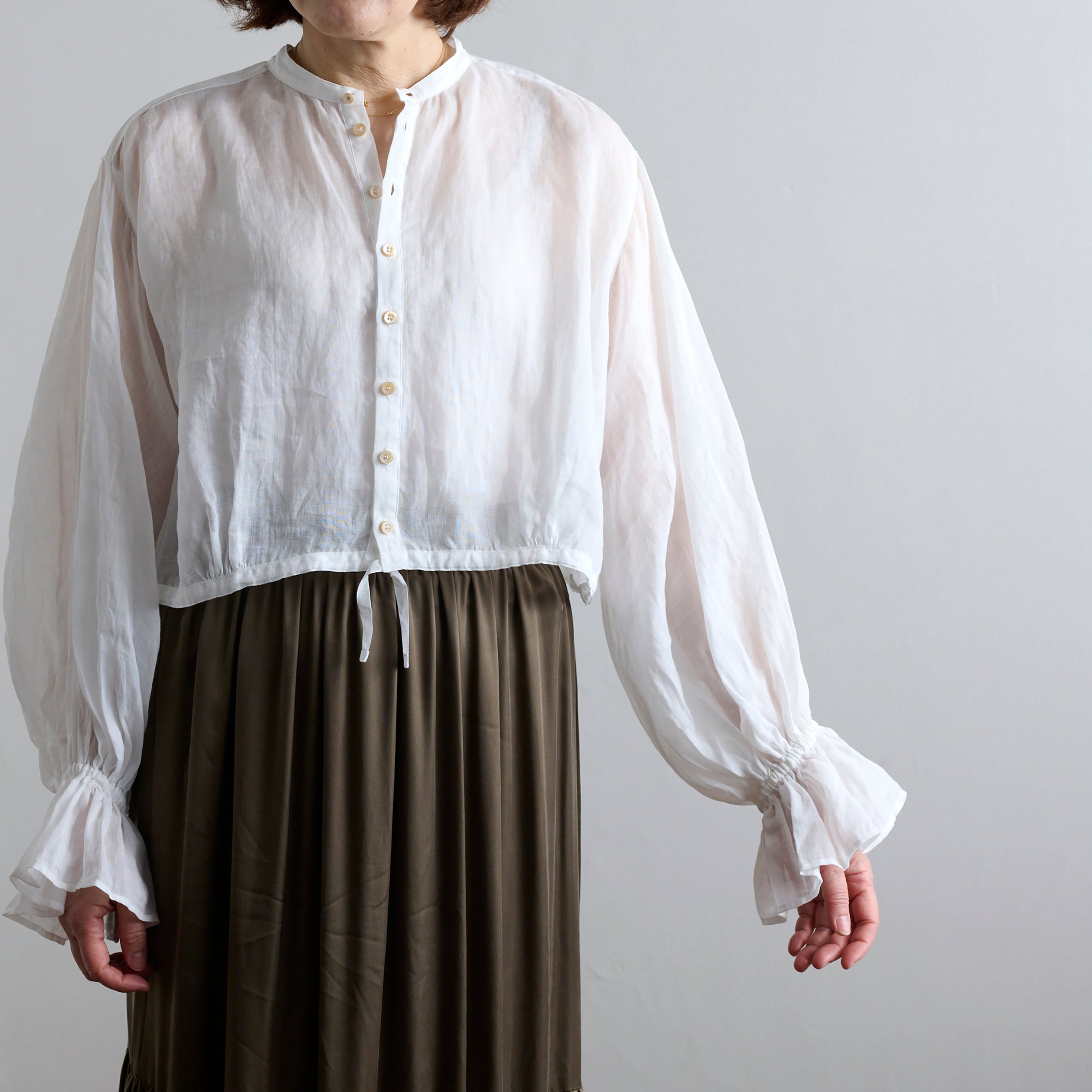 suzuki takayuki スズキタカユキ bishop-sleeve bolero S261-12 black