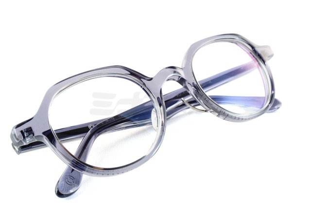 KameManNen クリア メガネ KMN-6147 GR クラウンパント インナーメタル 太セル カメマンネン 鯖江 日本製 正規品-4枚目