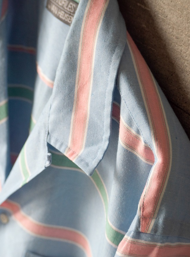 "PROFILES by VAN HEUSEN" 1980s Open collar shirt