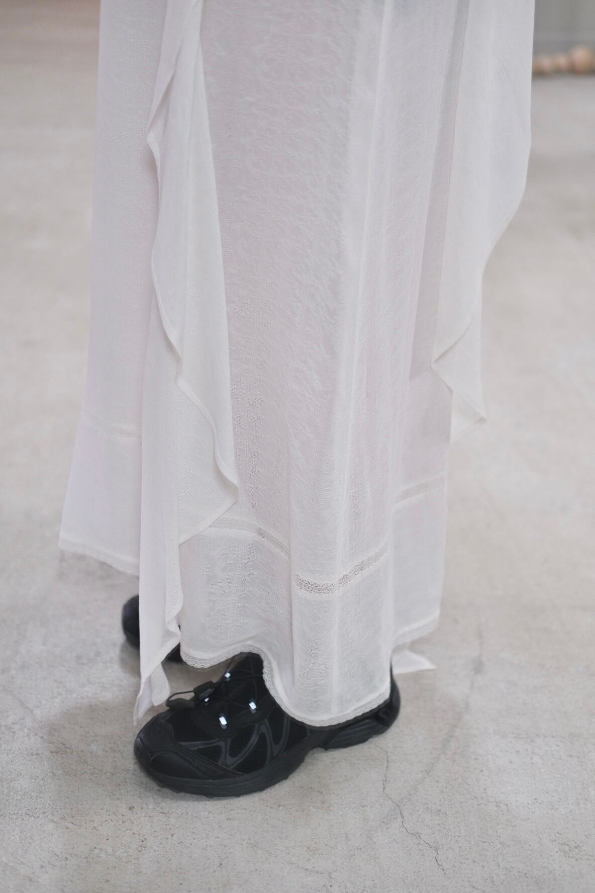 FETICO】LACE JACQUARD CAMI DRESS -Off White- | loop