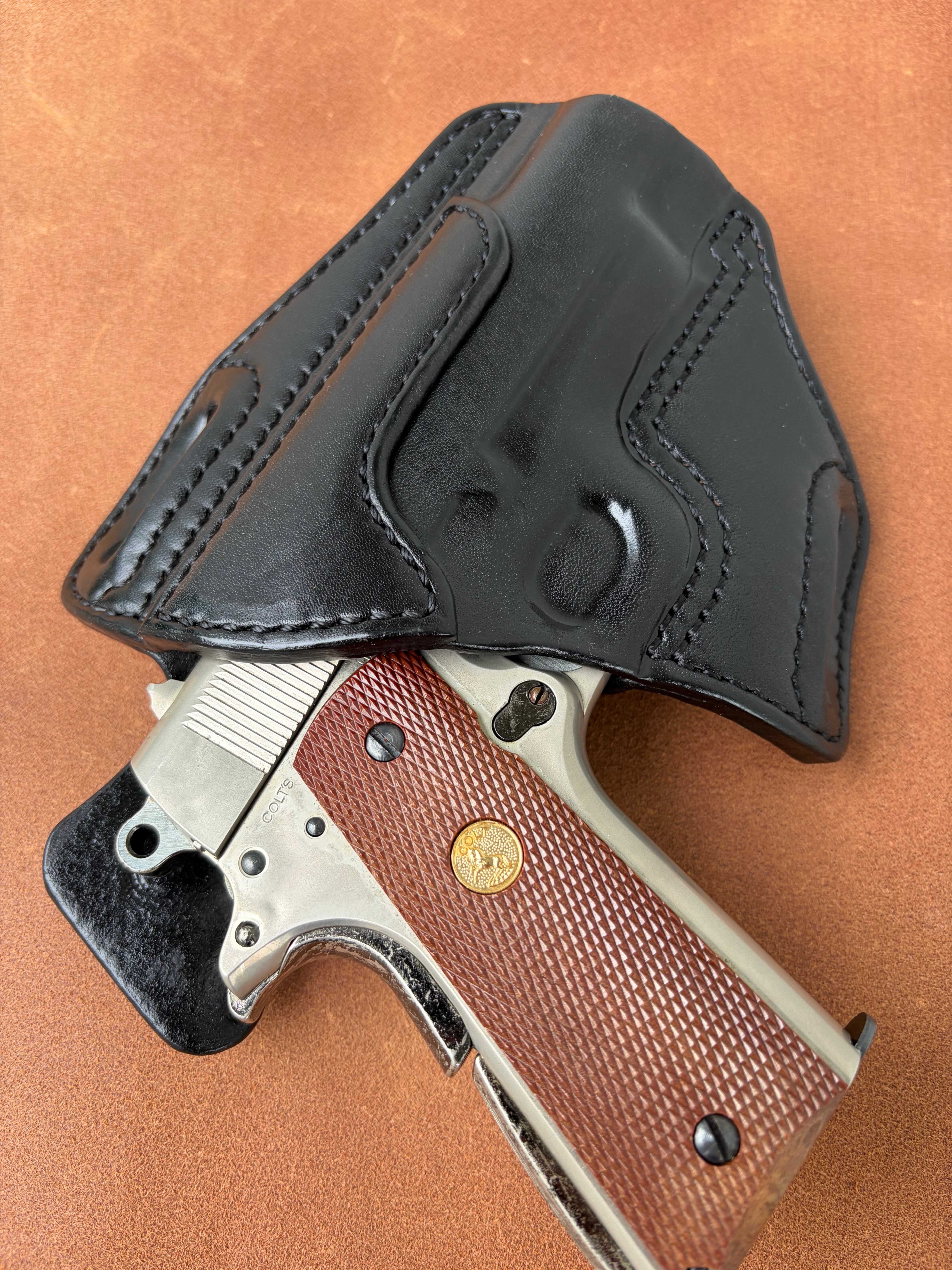 commander pancake leather holster Black | 黒沼興業
