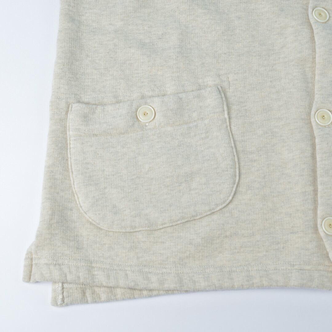 快晴堂 カイセイドウ Girl's吊り裏毛ボタンベスト・オートミール