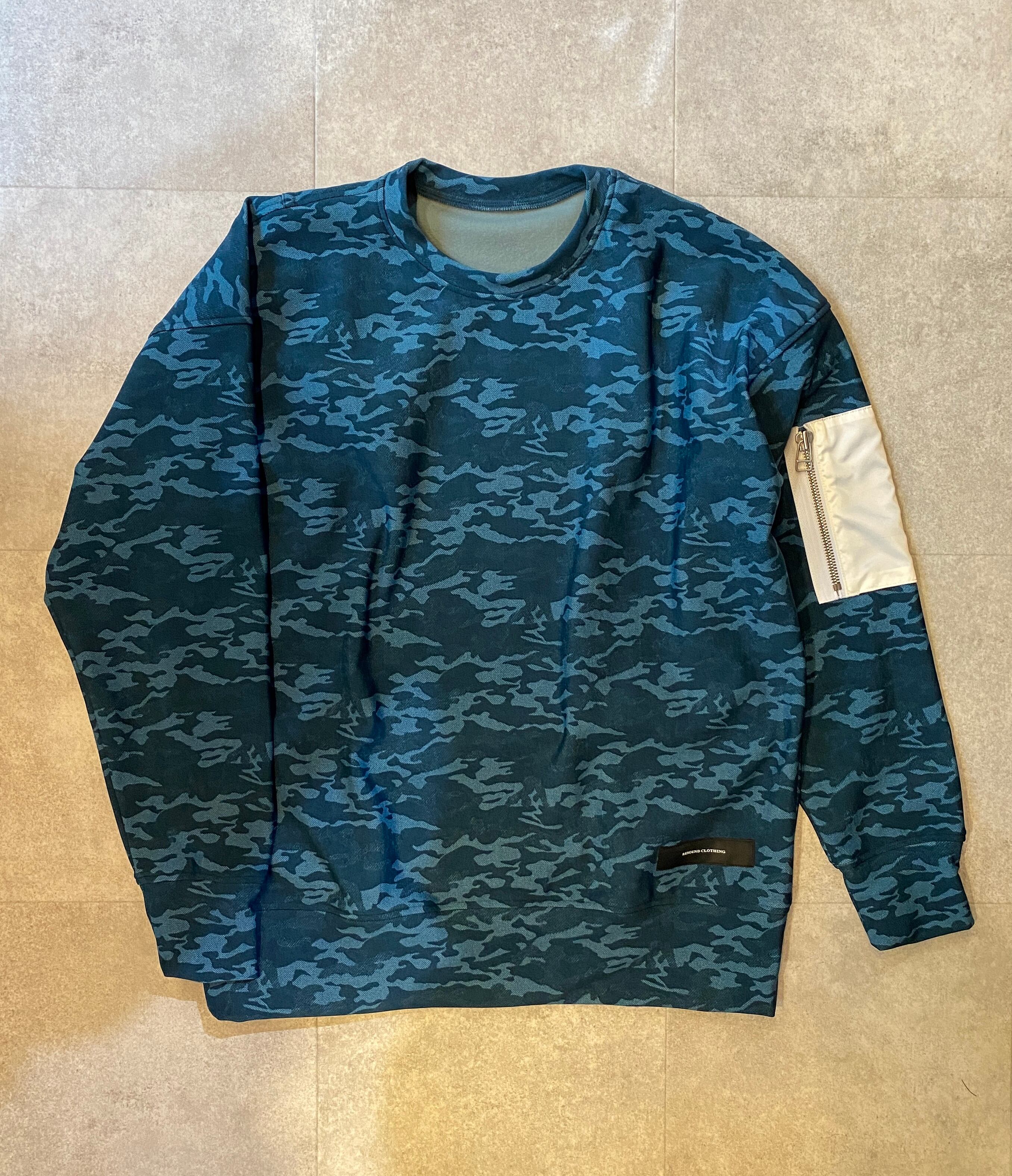 RESOUND CLOTHING / RC26-C-004 / velours fleece drop trainer / ルーズトレーナー