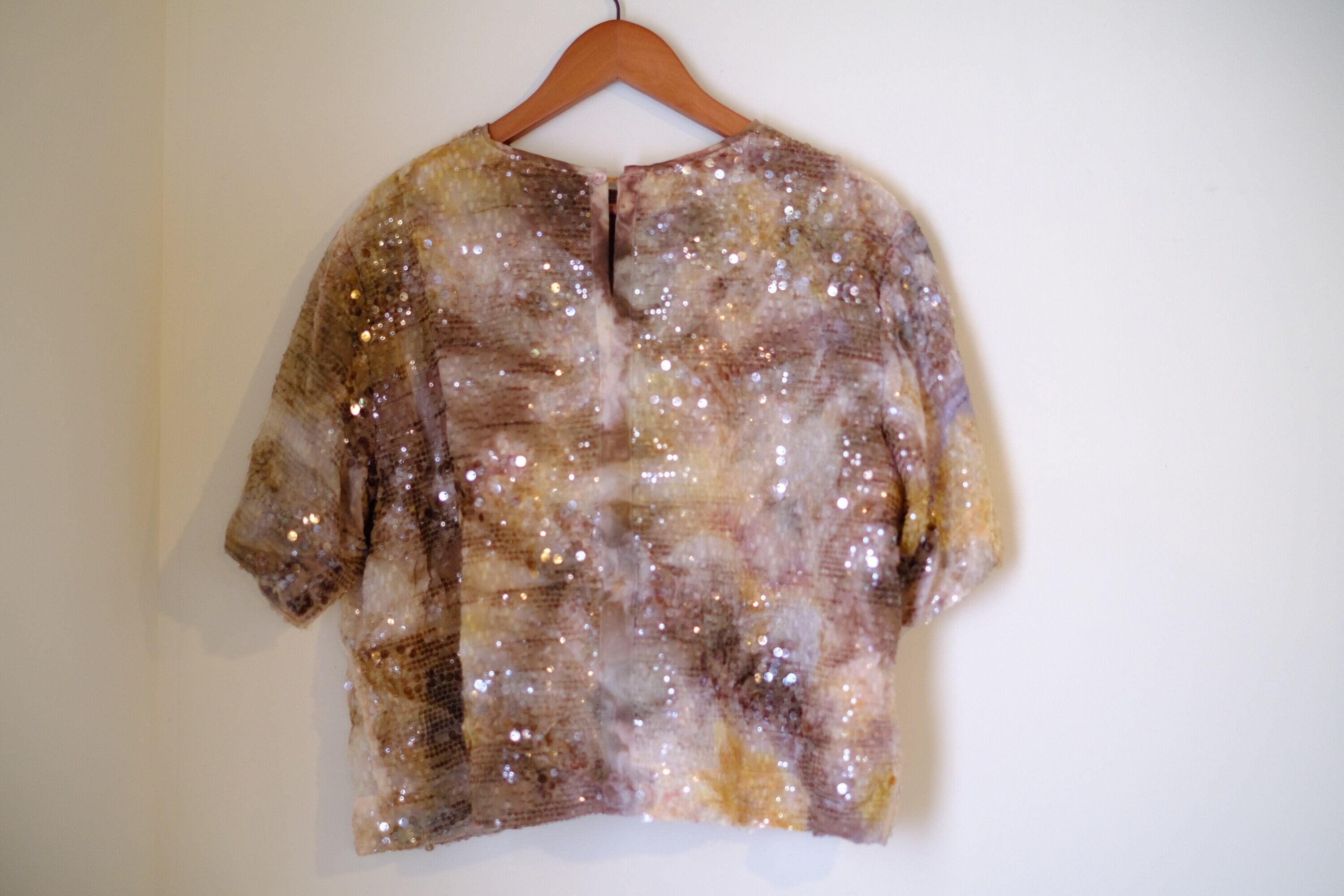 【remake】スパンコールトップス　u-0194