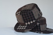 【gifthatオリジナル】チェック　ピルボックス　キャップ