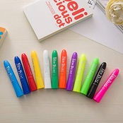 Chisafly フェイスペイント ボディペイント 全12色 クレヨン 顔ペン マタニティペイント 簡単水洗 無毒 安全 クリスマス ハロウィン コスプレ 小道具 イベンド 祭り スポーツ応援 (12色セット）