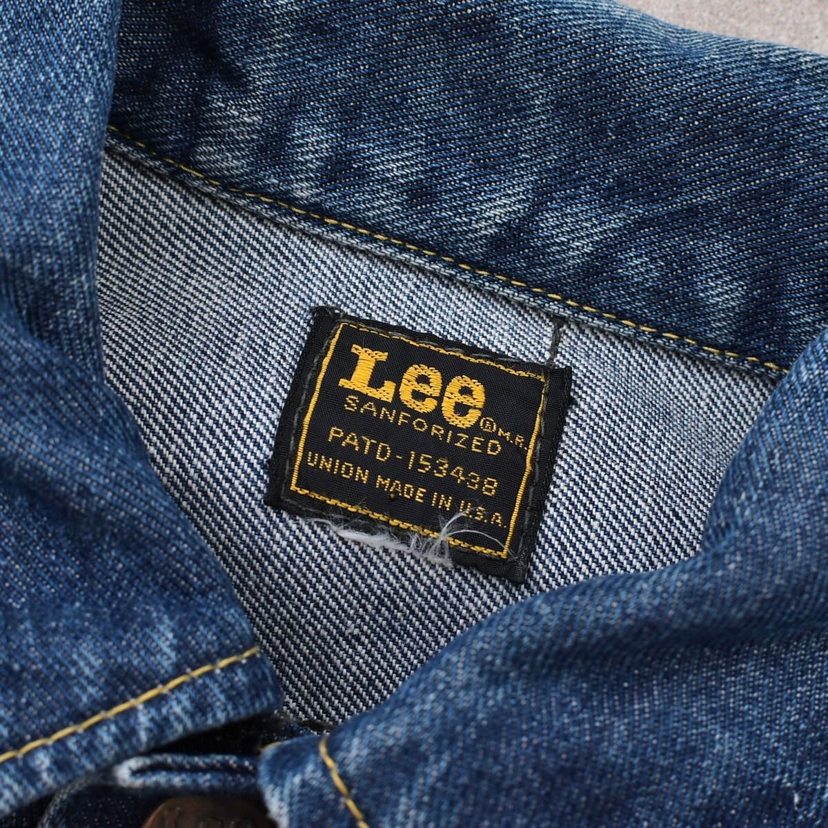 80's Lee PATD-153438 denim jacket Made in USA | 古着屋 grin days 