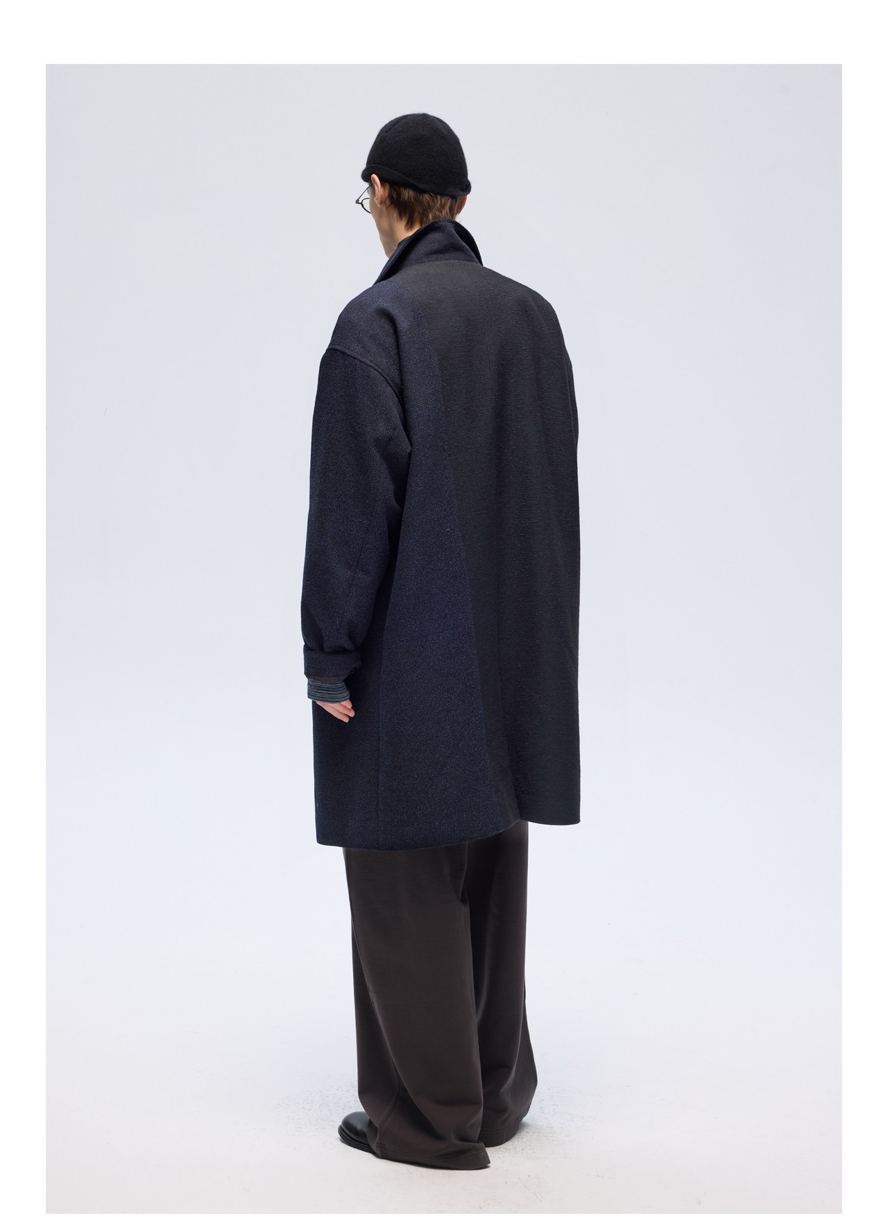 DECESOLO 26SS ステンカラーミドル丈ルーズコート