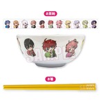 ぎゅぎゅっとお茶碗＆お箸カラフルピーチ(1221012)
