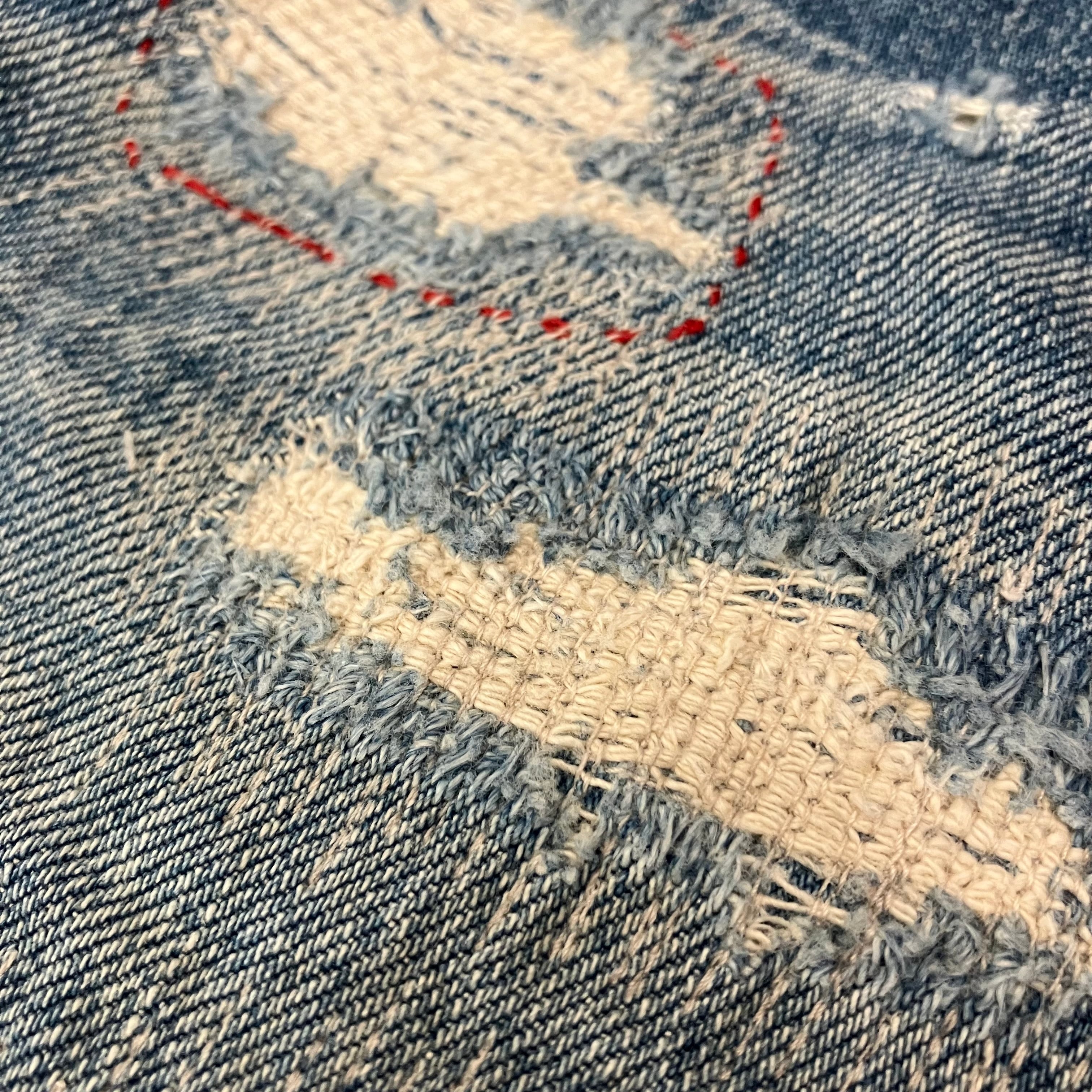 VINTAGE HYSTERIC GLAMOUR Damage Studs Skinny Denim Pants』USED