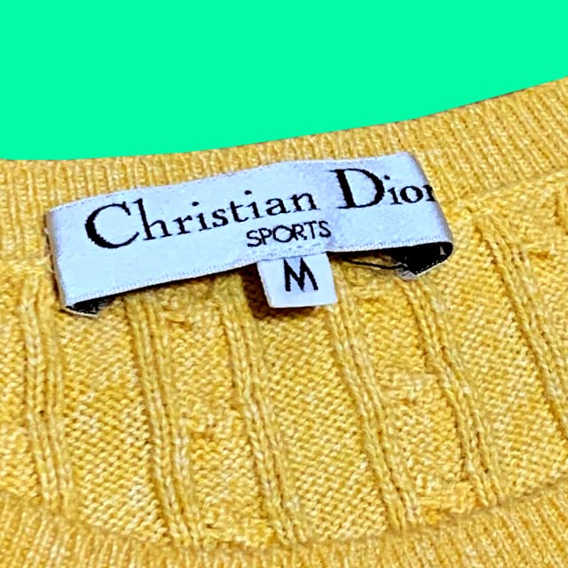 CHRISTIAN DIOR SPORTS CABLE KNIT VEST クリスチャン ...