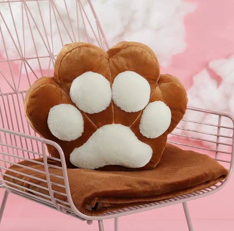 お取り寄せ】【2点セット】ブランケット＆肉球収納クッション 14