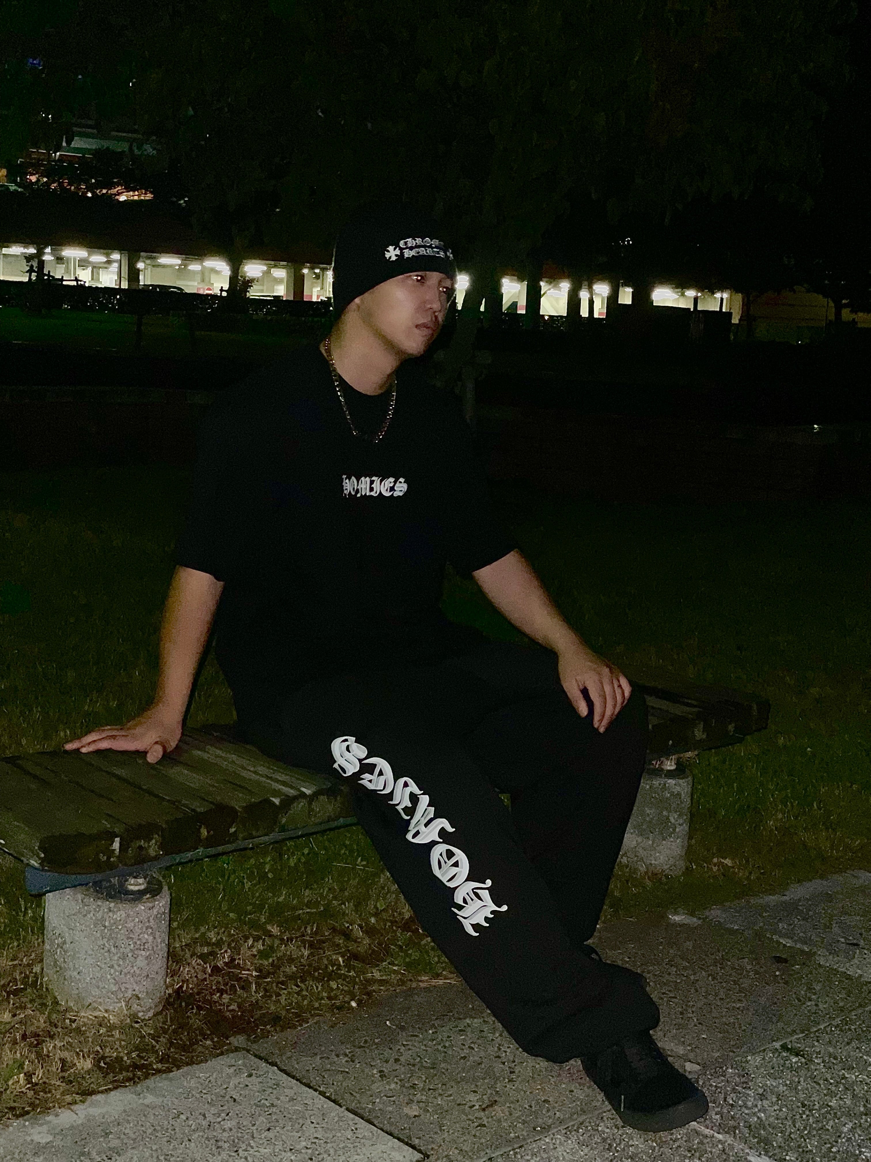 crtz sweat shirt pant M black セットアップ