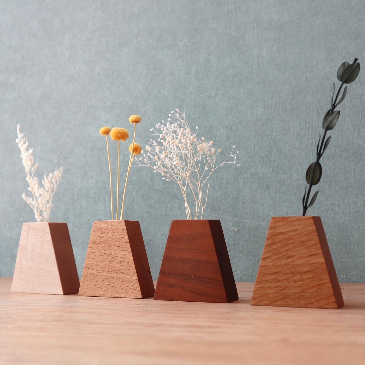 手のひらサイズ｜かくかく花瓶・猫のヒゲスタンド(マグネット付き