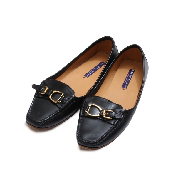 PoloRalphLauren PurpleLabel LeatherFlatPumps