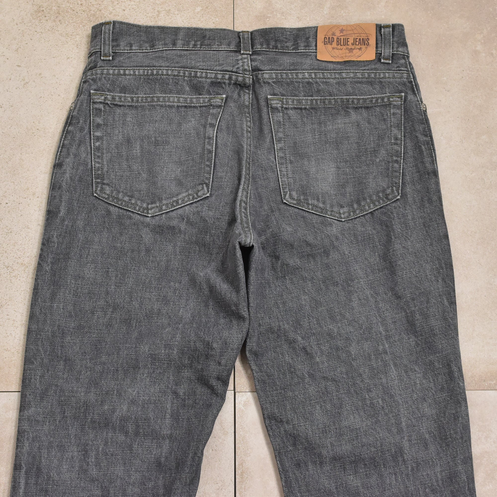 00s GAP black denim pants Made in Canada | 古着屋 grin days memory 