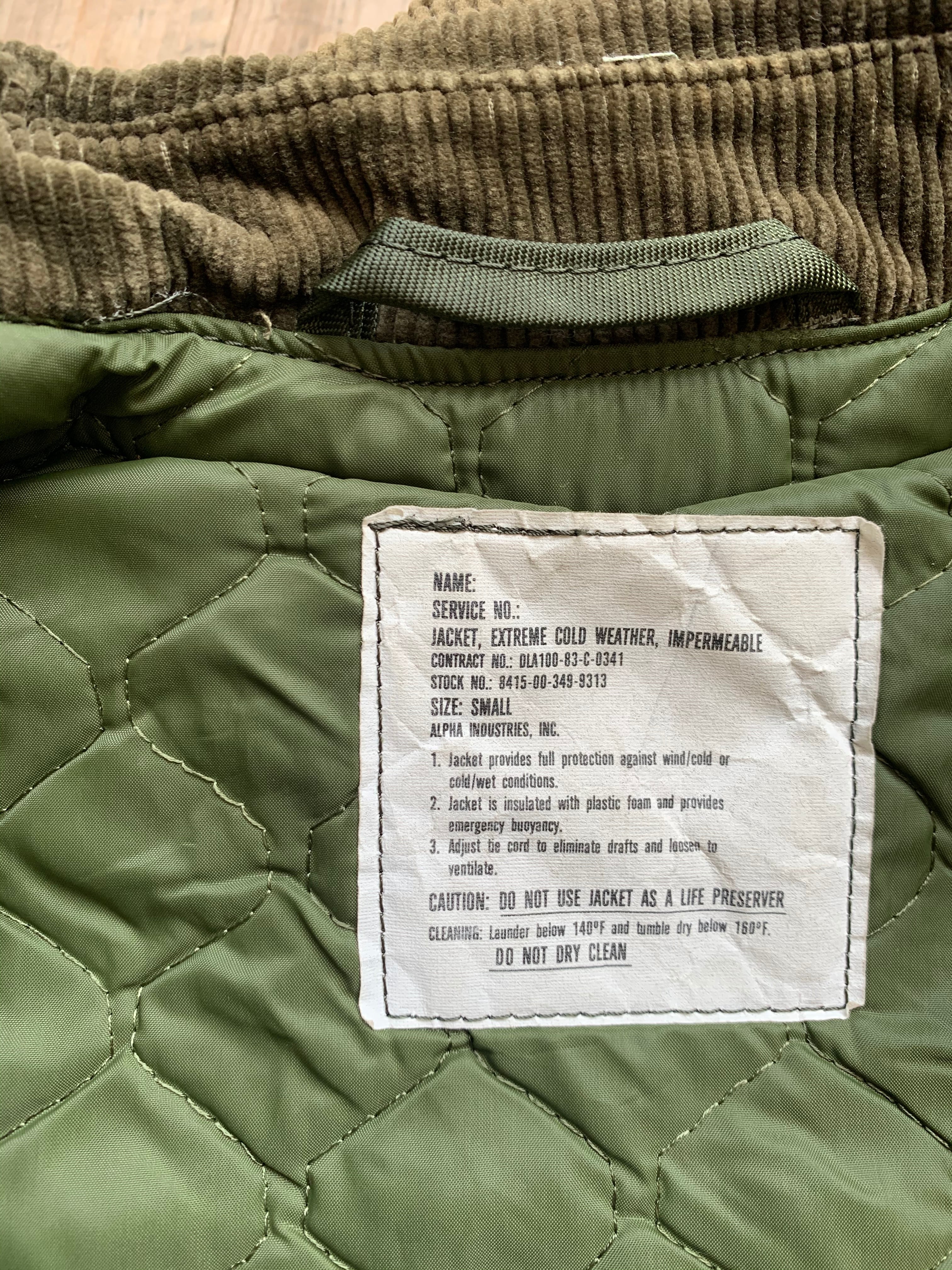 U.S.N EX COLD WEATHER JACKET size S / ALPHA / アメリカ海軍 ...