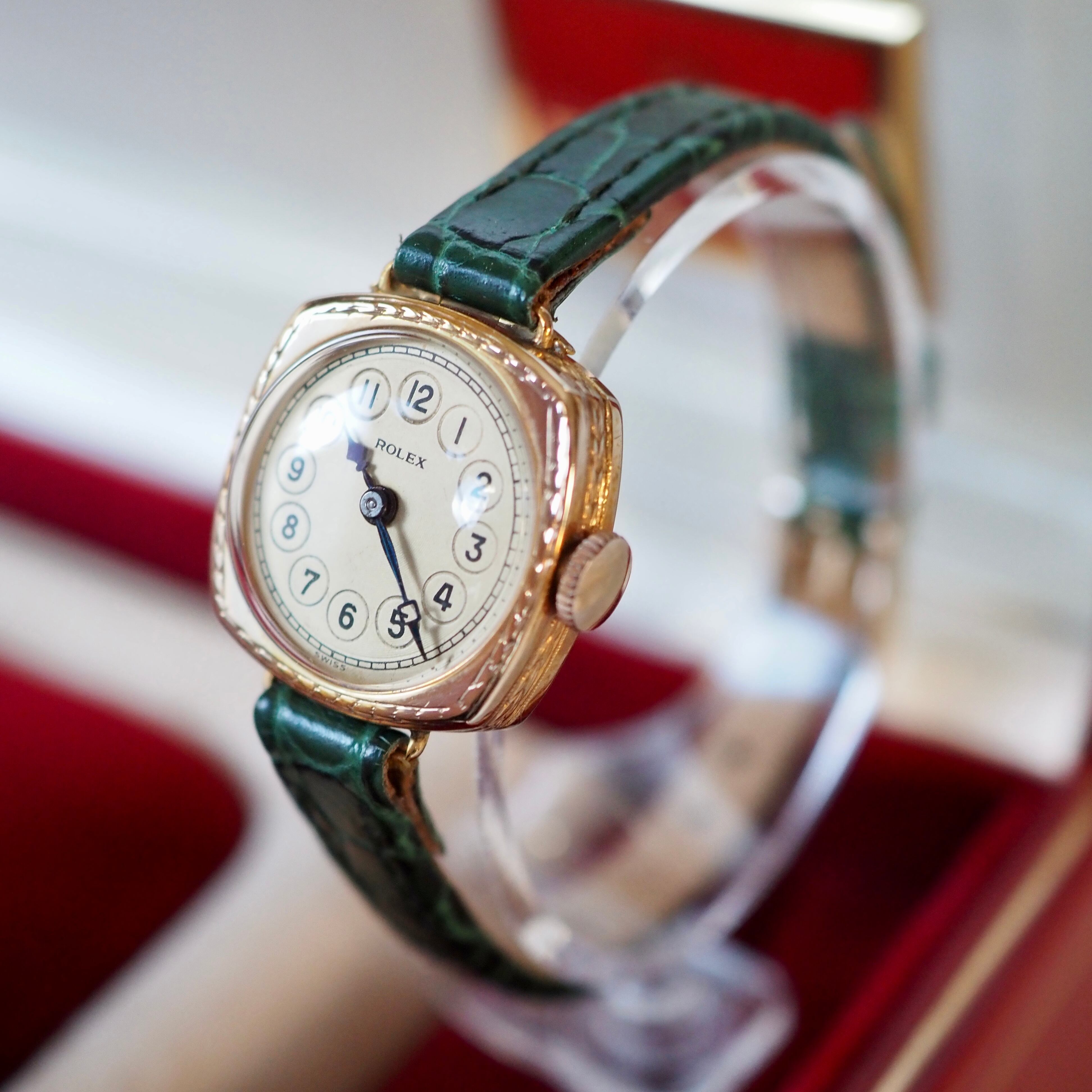 OH済 ROLEX ロレックス テレフォンダイアル 金無垢 1930年代