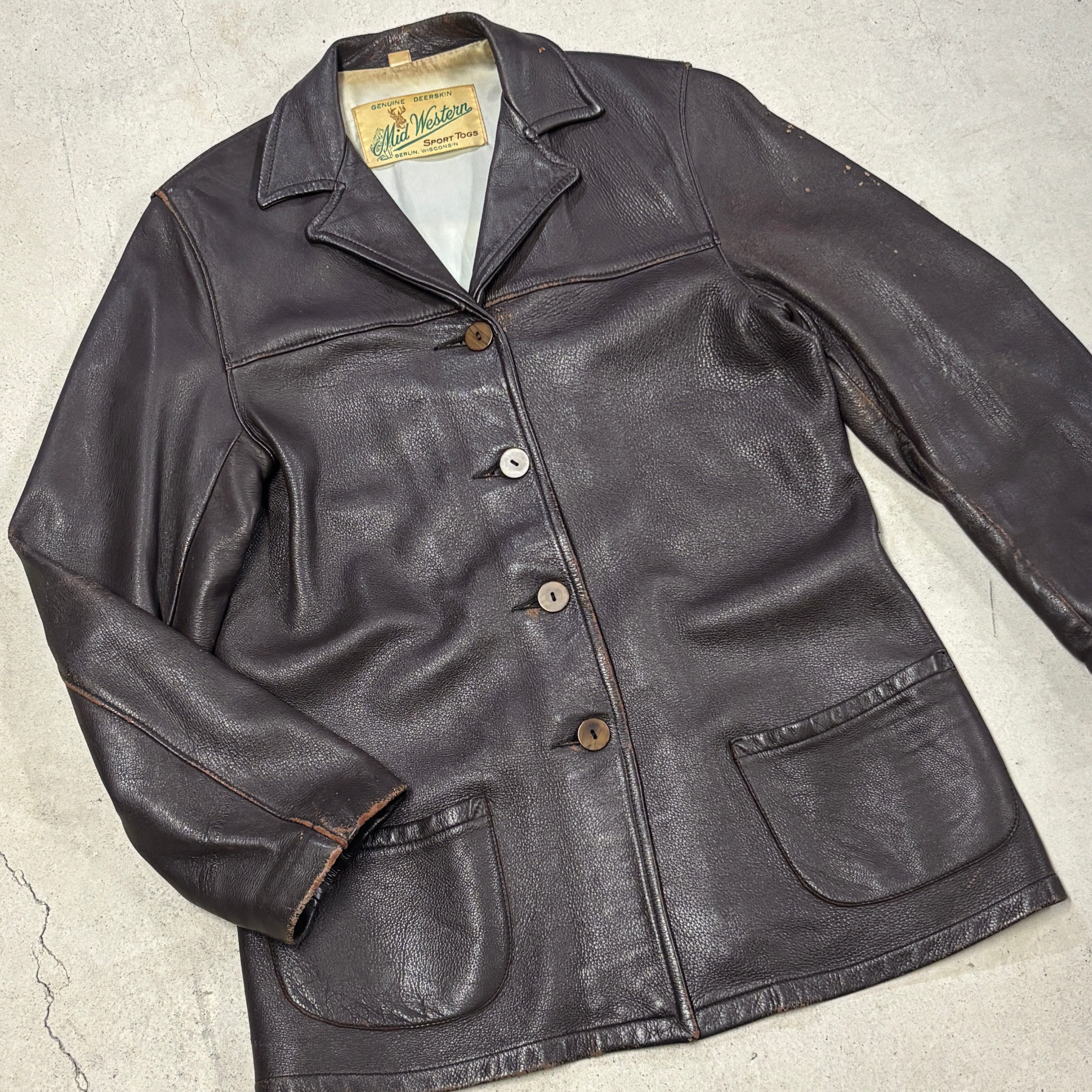 1960S MID WESTERN DEEPSKIN LEATHER JACKET | safarionline