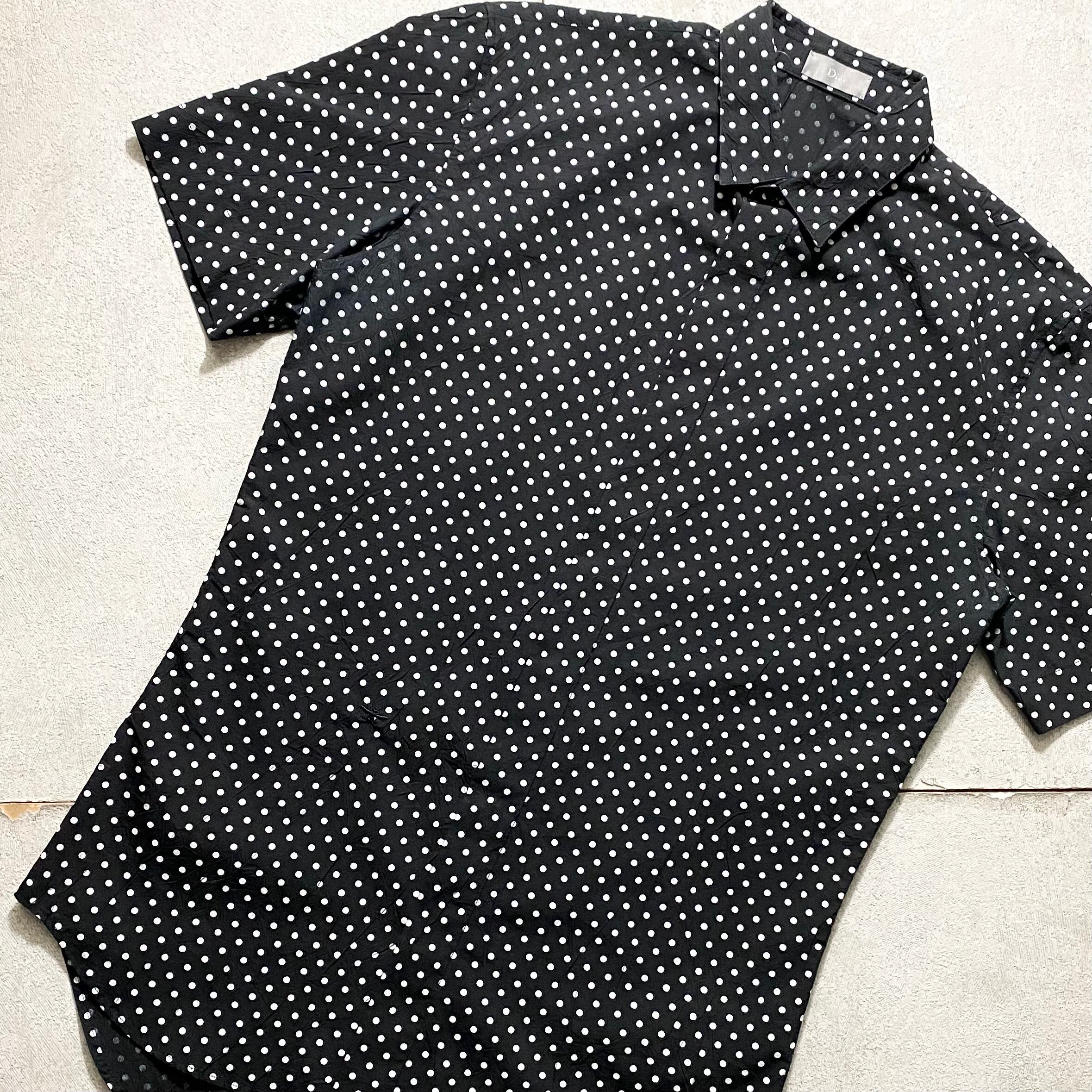 DIOR HOMME “bee” embroidery dot shirt | NOIR ONLINE