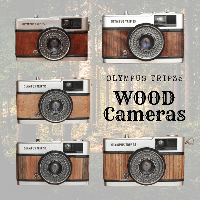 【カスタムオーダー】Olympus Trip35 お好きな木材でお作りします　受注製作　レトロフィルムカメラ