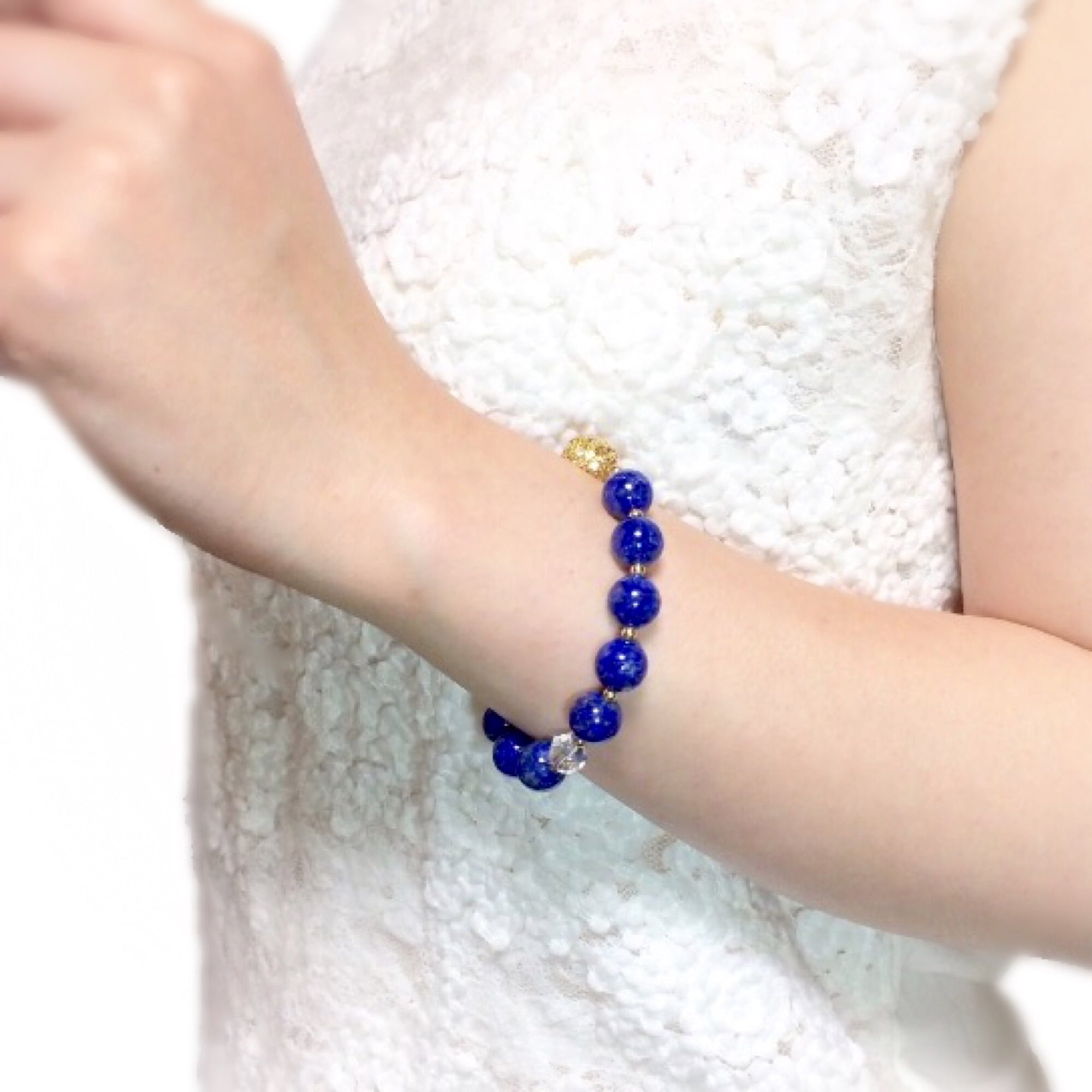 天然石のブレスレット「ラピスラズリ」 地球色の天然石ブレスレット/ラピスラズリ | ジュエリー春日