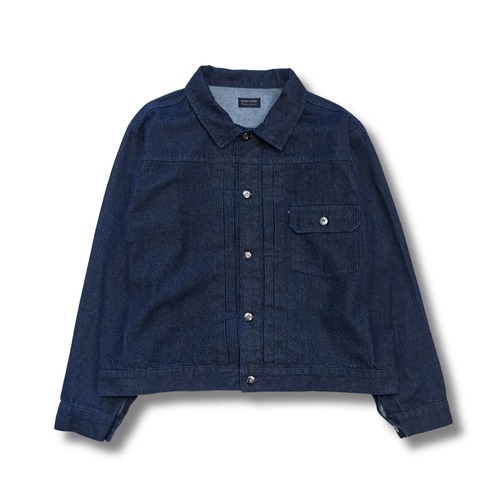 modem design -  wide denim jacket (blue)