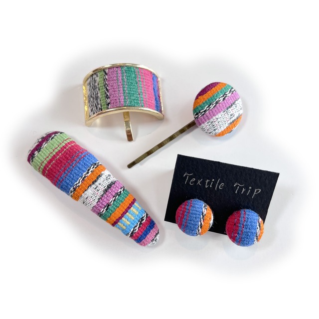 グアテマラ手織り　colorful solola set