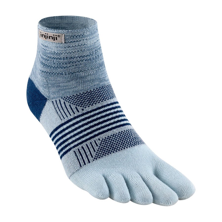 injinji(インジンジ)ウィメンズ トレイルミッドウェイトミニクルー -アイス(ICE) 5本指ソックス