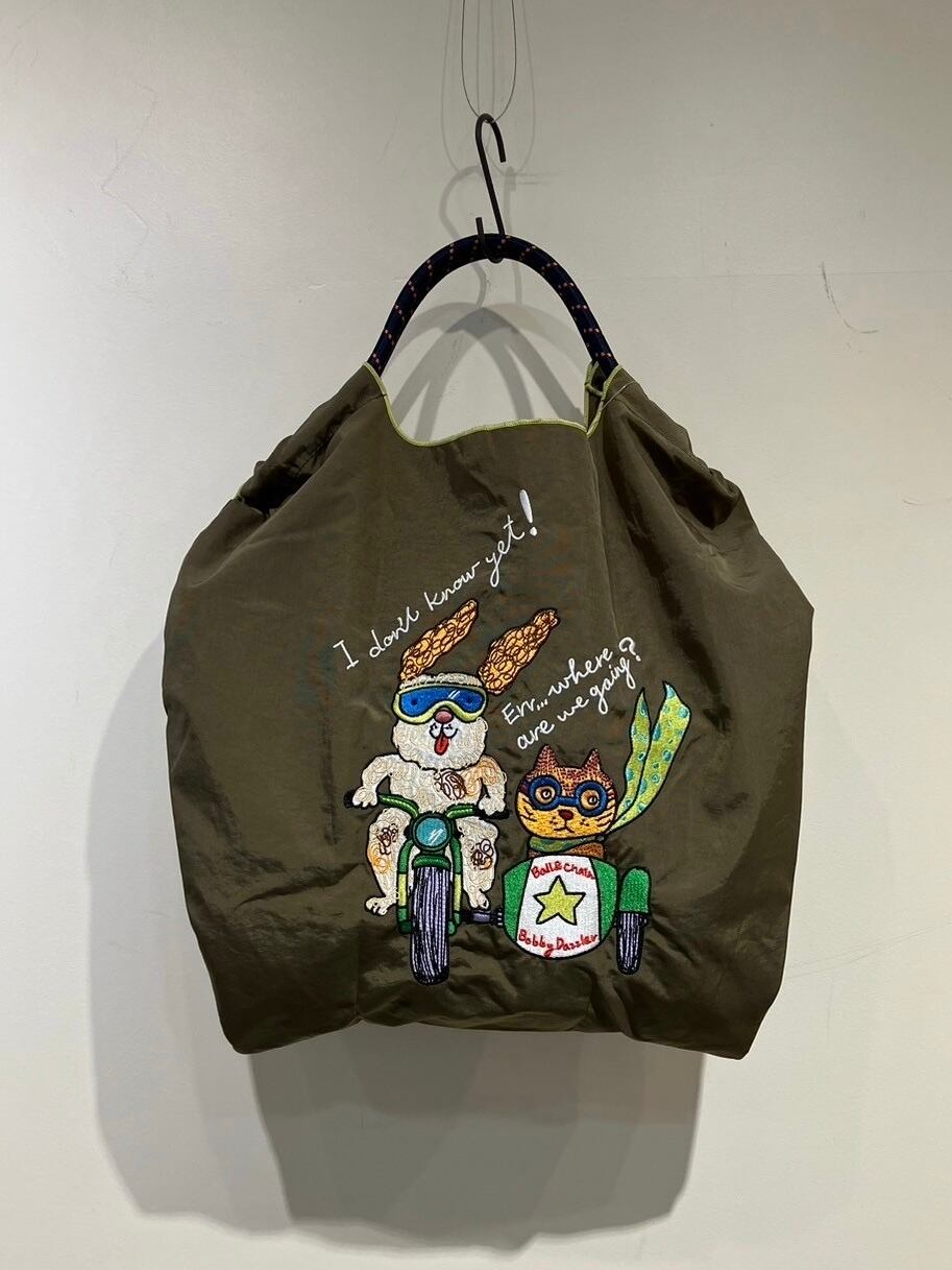 Ball&Chain ショッピングバッグ M size【GREEN BIKE】