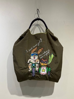 Ball&Chain ショッピングバッグ M size【GREEN BIKE】