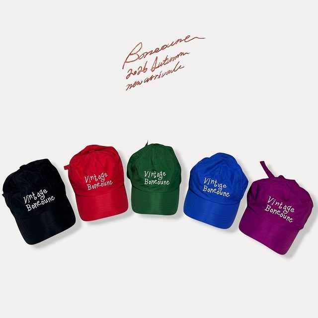 【取寄】boneoune｜vintage nylon cap｜ヴィンテージナイロンキャップ｜FREE｜kids&jr｜26 autumn